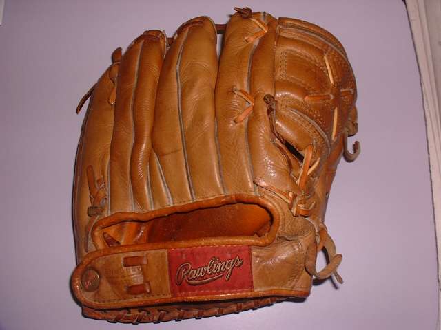 Mickey Mantle Rawlings MM Back